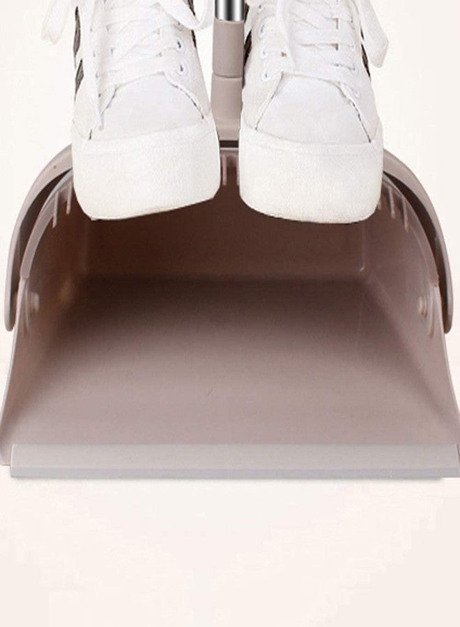 TRADY Broom and Dustpan Set for Home - Premium Long Handled Broom Dustpan Combo - Upright Standing Lobby Broom and Dust Pan Brush w/Handle - Great Edge, Lightweight and Robust {Pattern - 9} (Design 7) - Image 5